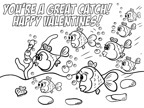 Free printable valentines day coloring pages