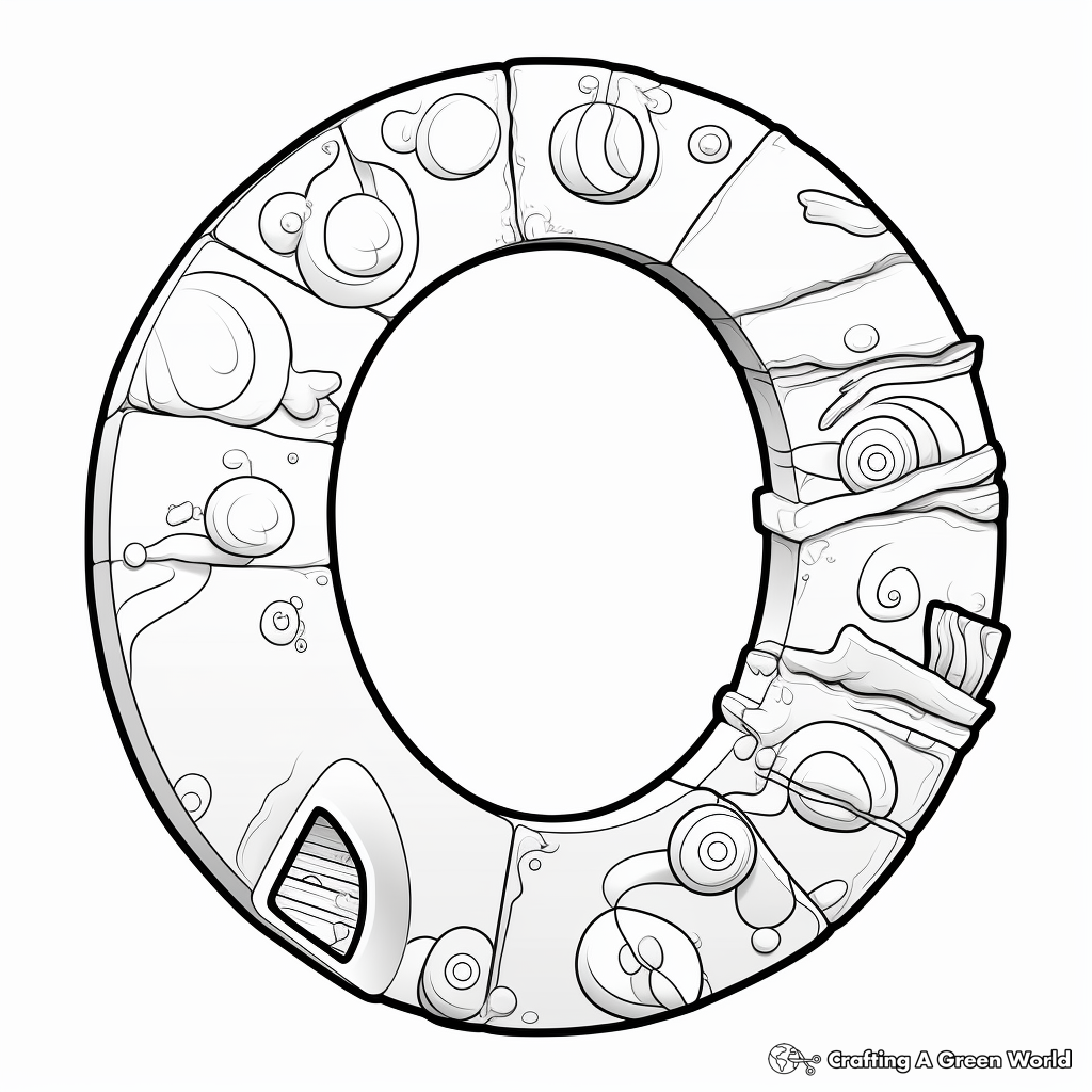 Letter o coloring pages