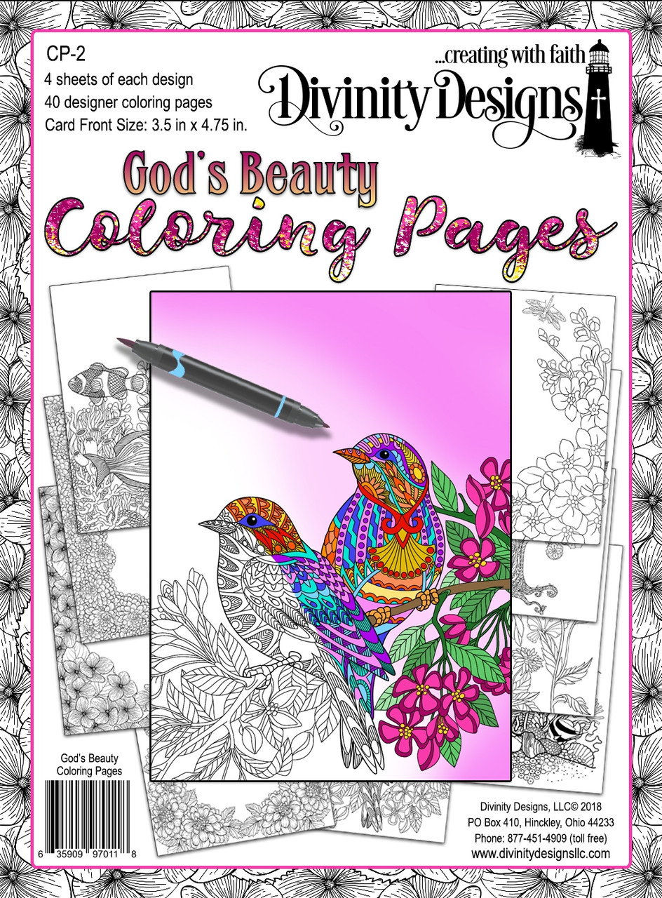 Gods beauty coloring pages