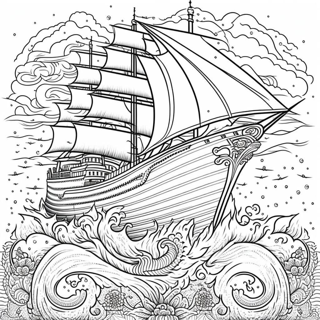 Explore the wonders of the sea with nautical maritime coloring book made by teachers