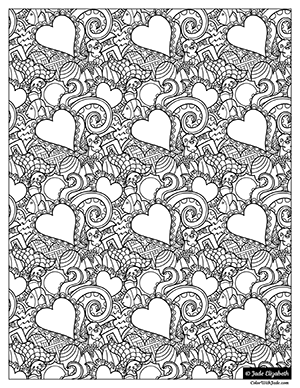 Ocean jumbleâ coloring page