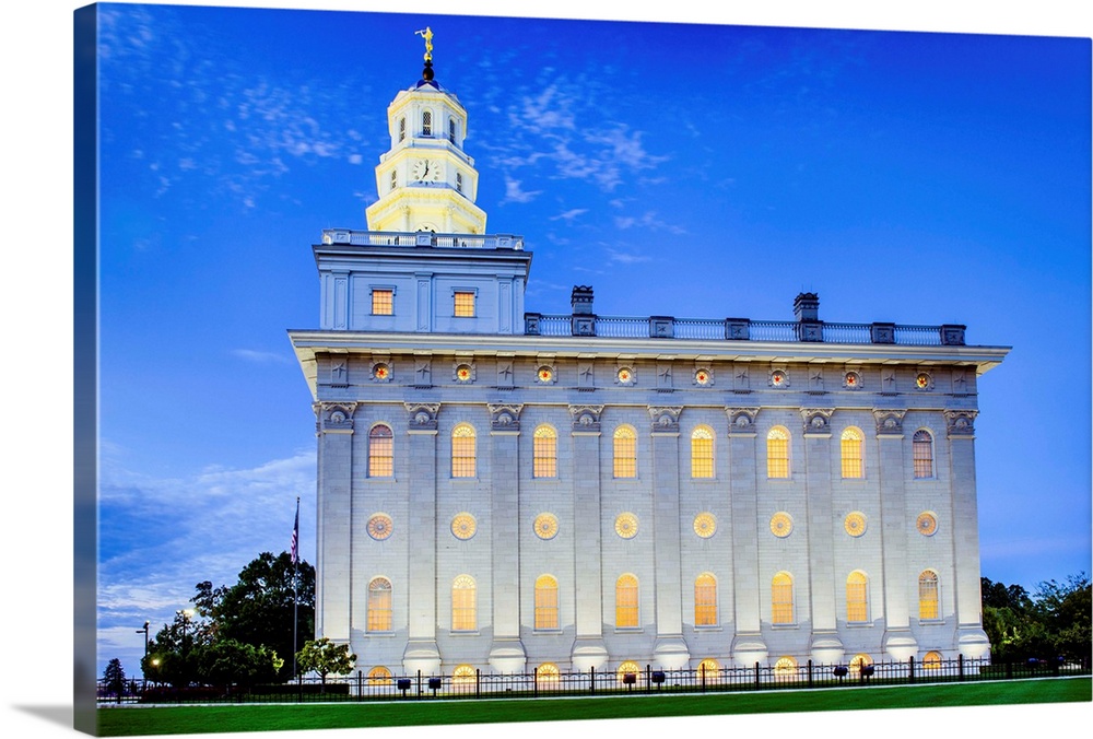 Nauvoo illinois temple twilight nauvoo illinois wall art canvas prints framed prints wall peels great big canvas