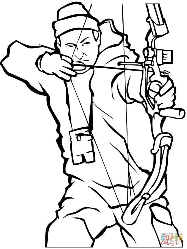 Awesome image of hunting coloring pages