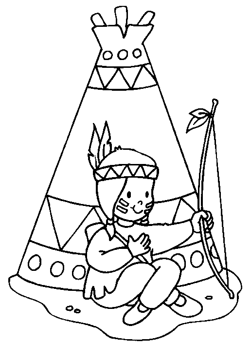 Native american coloring pages printable for free download