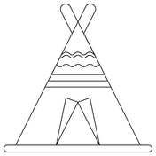 Indian arrowhead coloring page free printable coloring pages