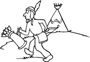 Indian arrowhead coloring page free printable coloring pages