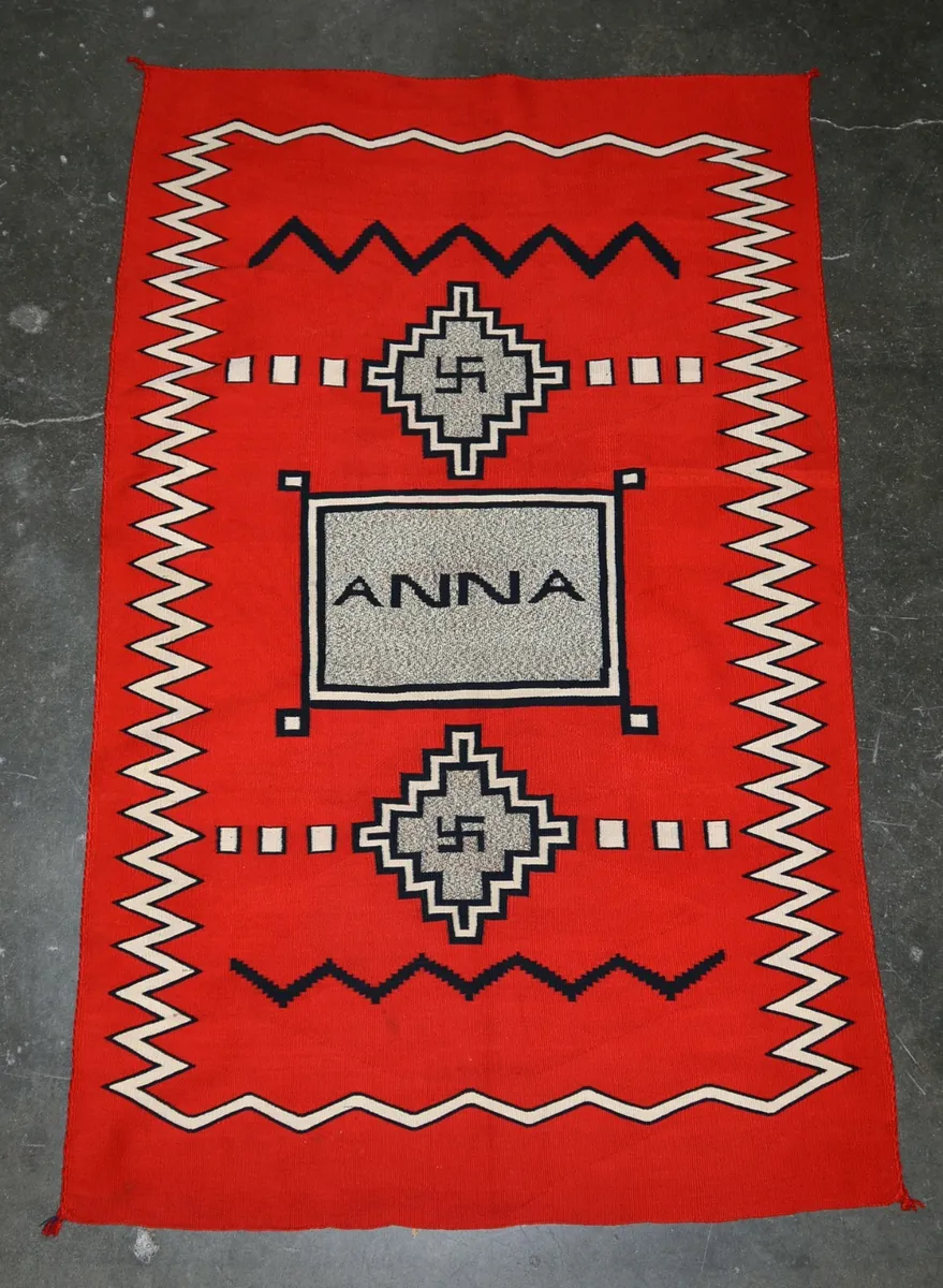 Antique navajo germantown blanket