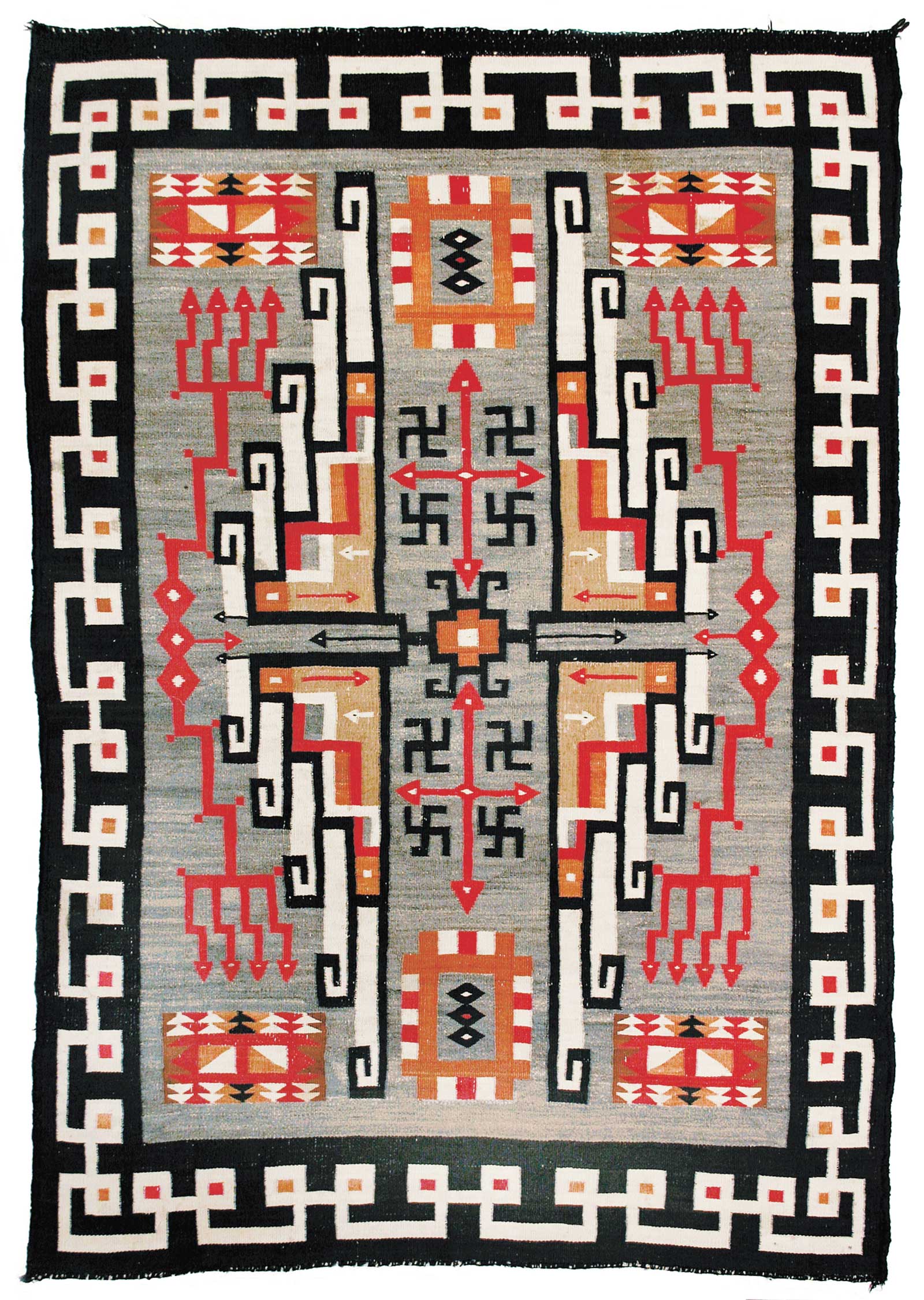 The whirling log in navajo weaving