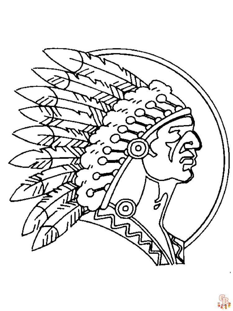 Free printable native american coloring pages for kids