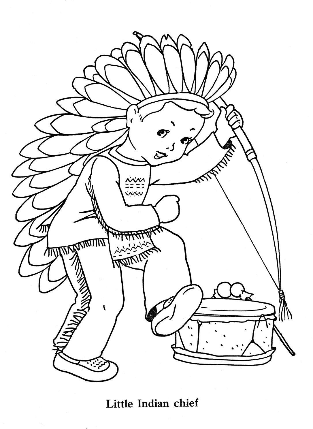 Native american coloring pages