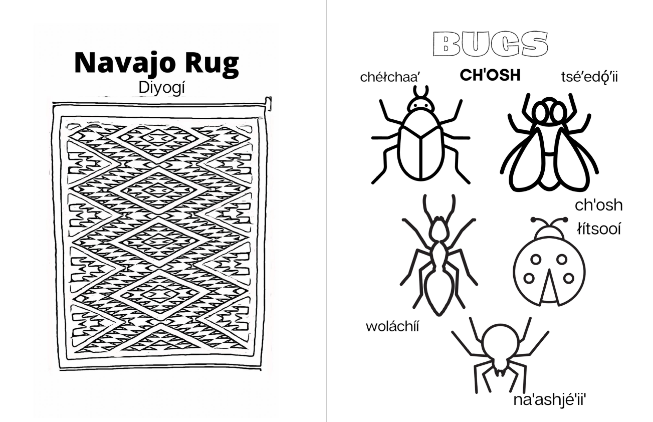 Navajo childrens coloring and activity book â navajo coloring books