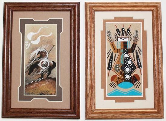 Navajo culture sand paintings native american handmade paintings colored sand painting navajo indian rugs and sandpaintings