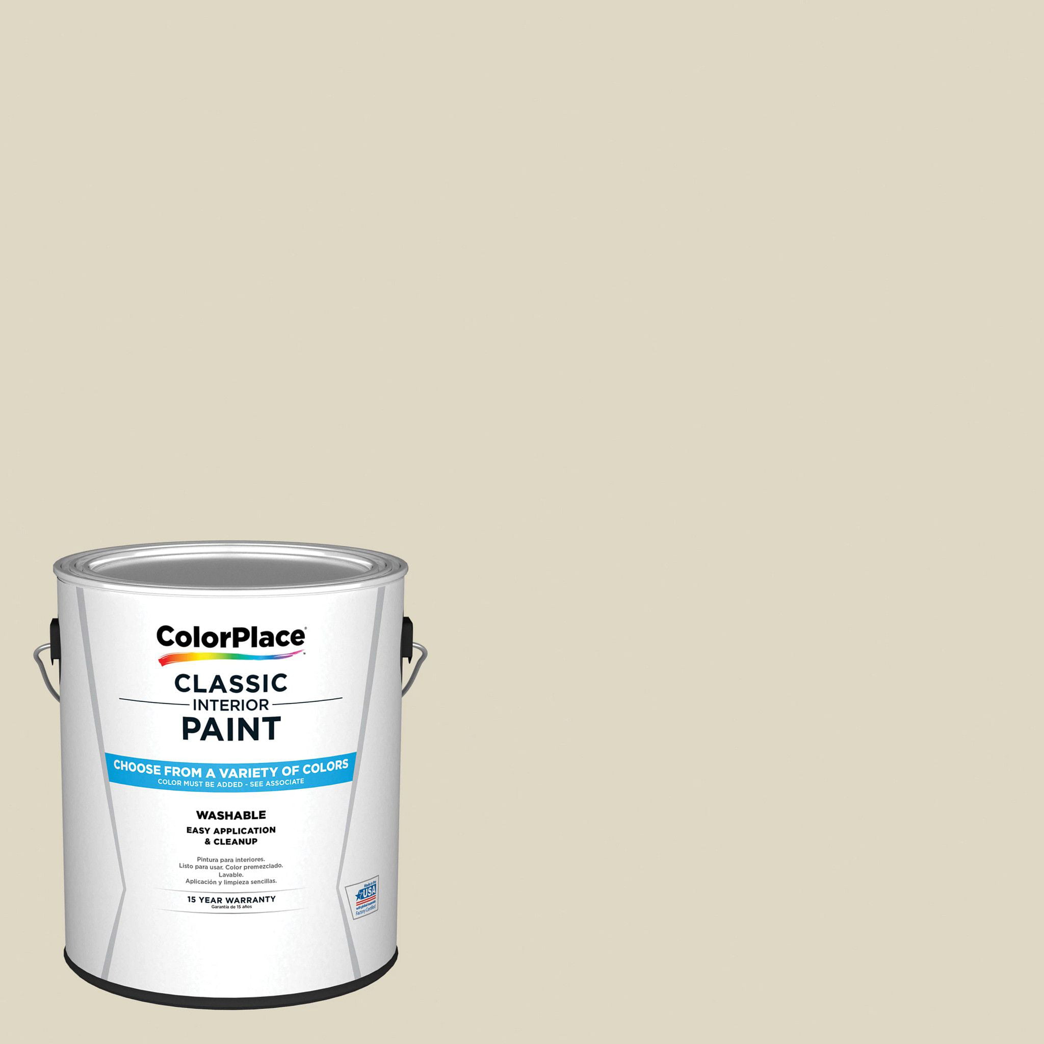 Colorplace classic interior wall trim paint navajo sand semi