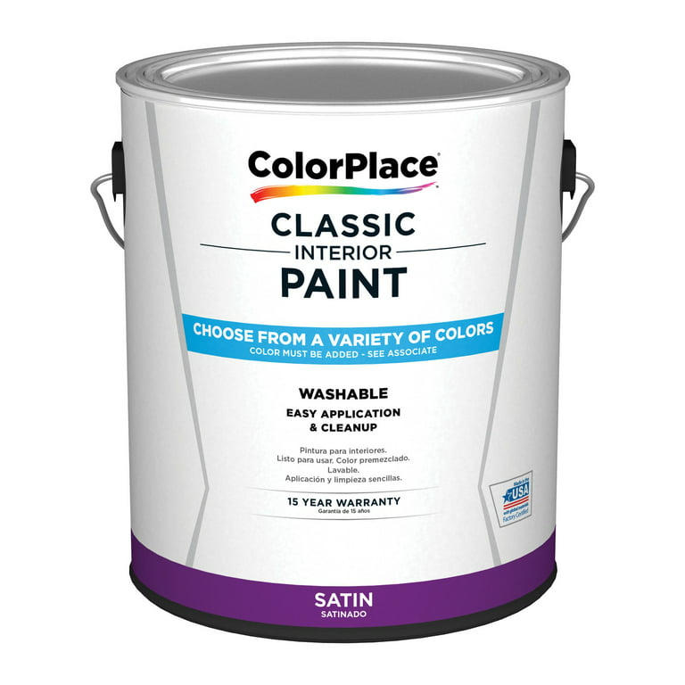 Colorplace classic interior wall trim paint navajo sand satin gallon