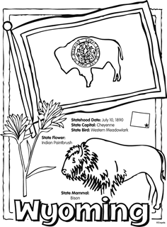 Us states free coloring pages