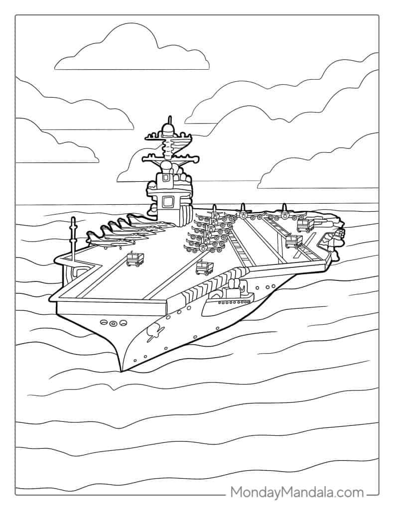 Boat ship coloring pages free pdf printables