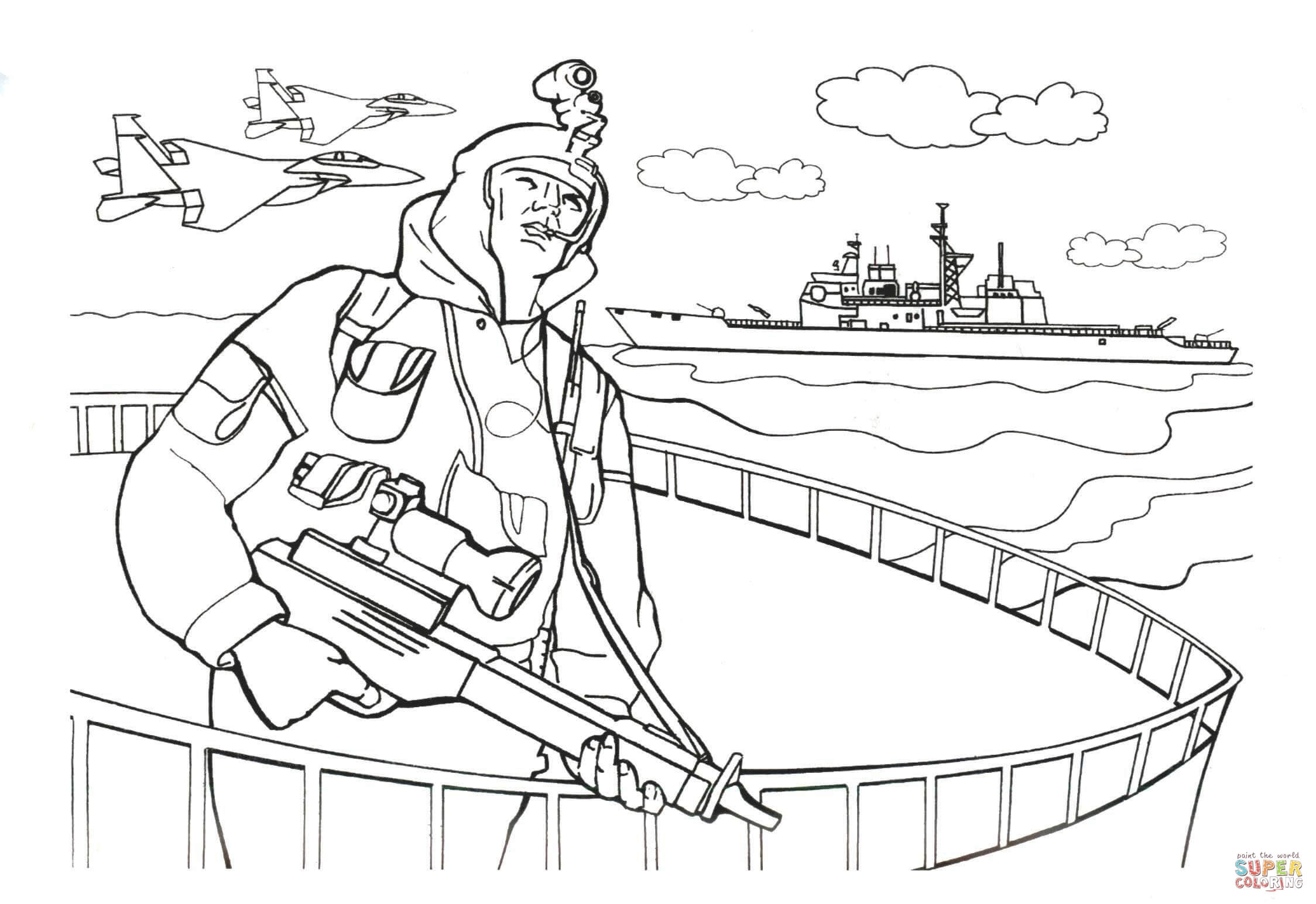 Navy seals soldier coloring page free printable coloring pages