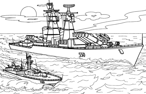 Navy warships coloring page free printable coloring pages