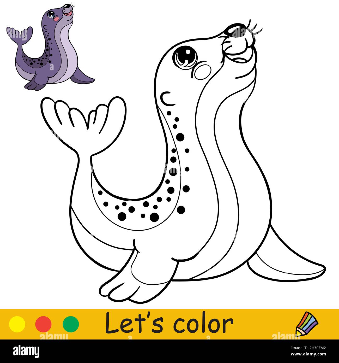 Cute funny navy seal coloring book page with colorful template for kids vector cartoon illustration freehand sketch drawing for coloring print g stock vector image art