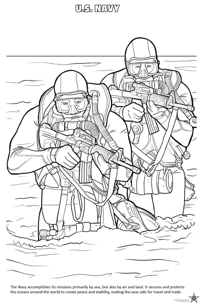 United states armed forces coloring book x