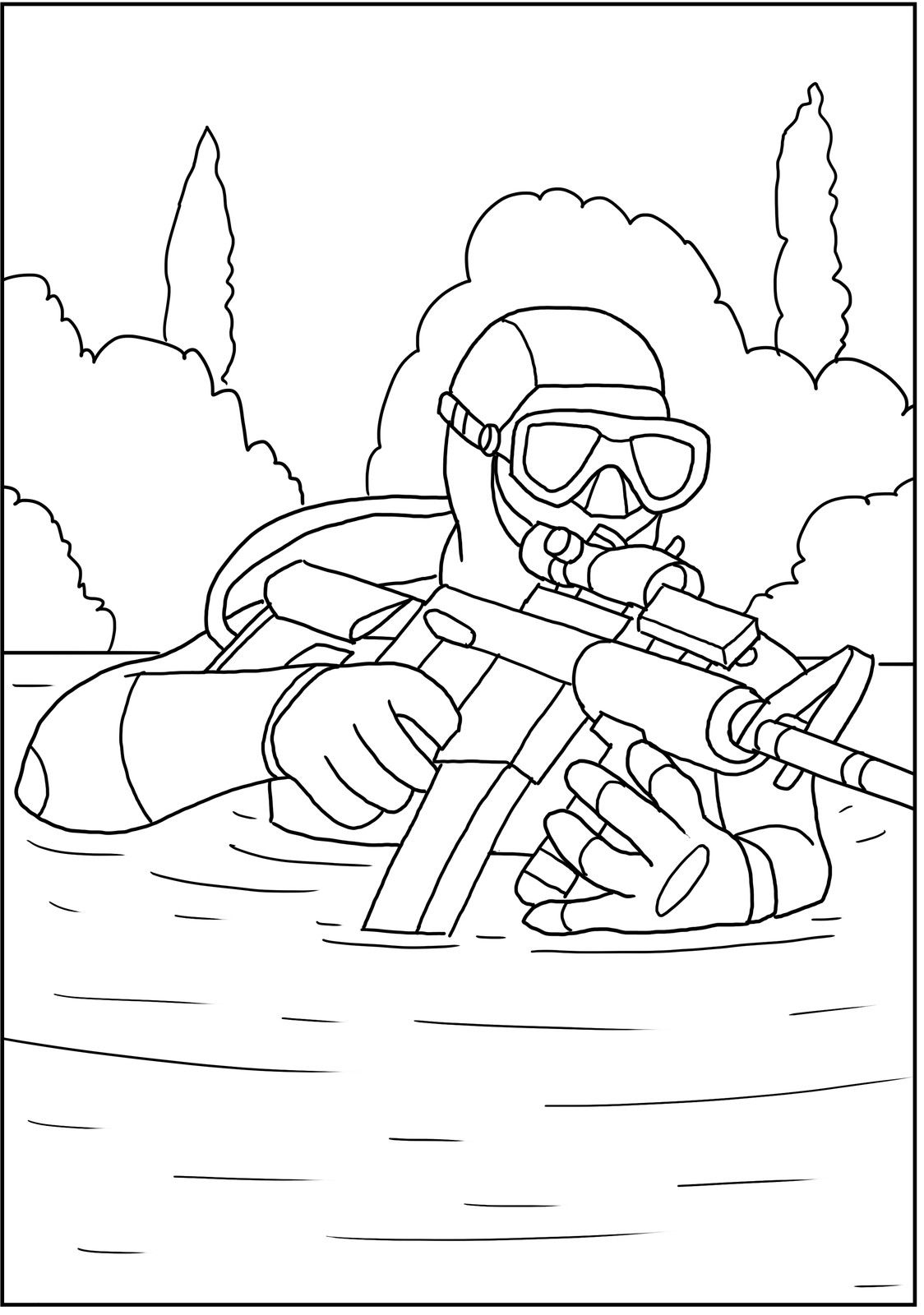 Coloring pages free printable military coloring sheet
