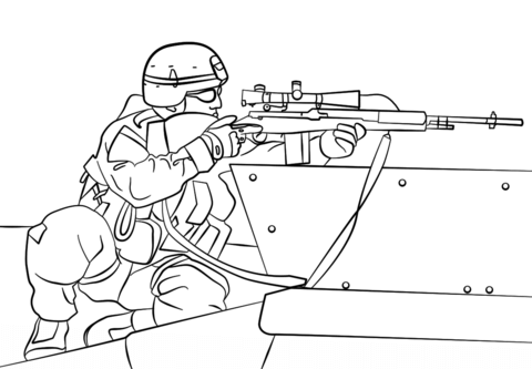 Army sniper coloring page free printable coloring pages