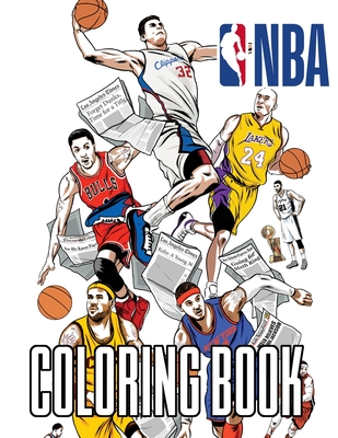 Nba coloring book nba basketball coloring book with over single
