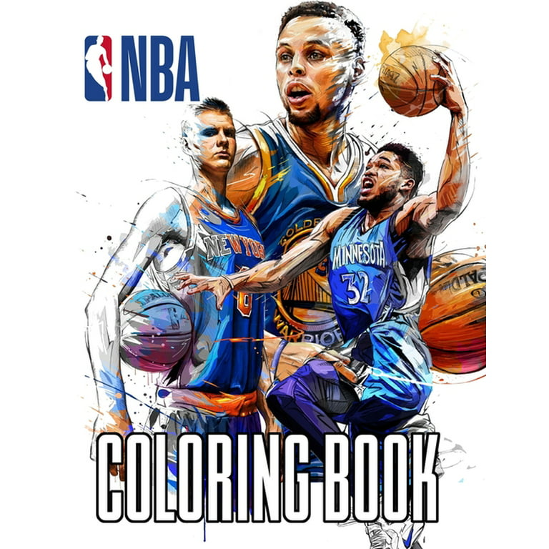 Nba coloring book nba basketball coloring book with over high quality images paperback