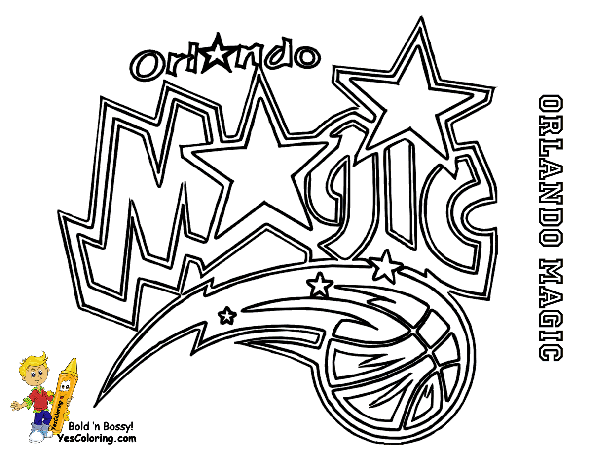 Nba logo coloring pages