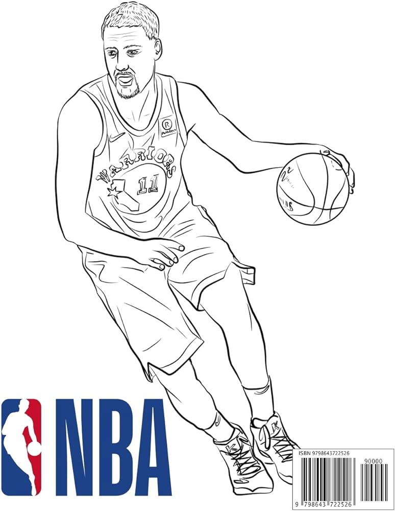 Nba coloring book basketball coloring book for adult and kid fletcher sherry books