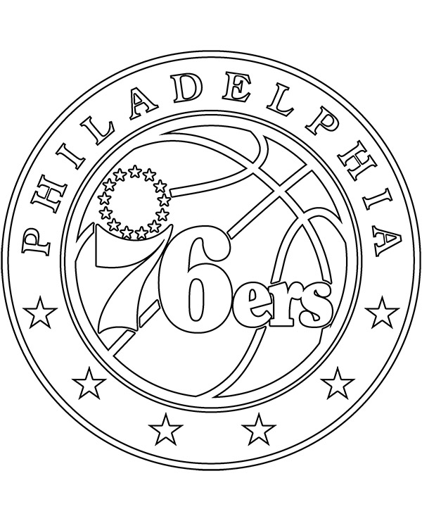 Printable philadelphia ers logo nba team