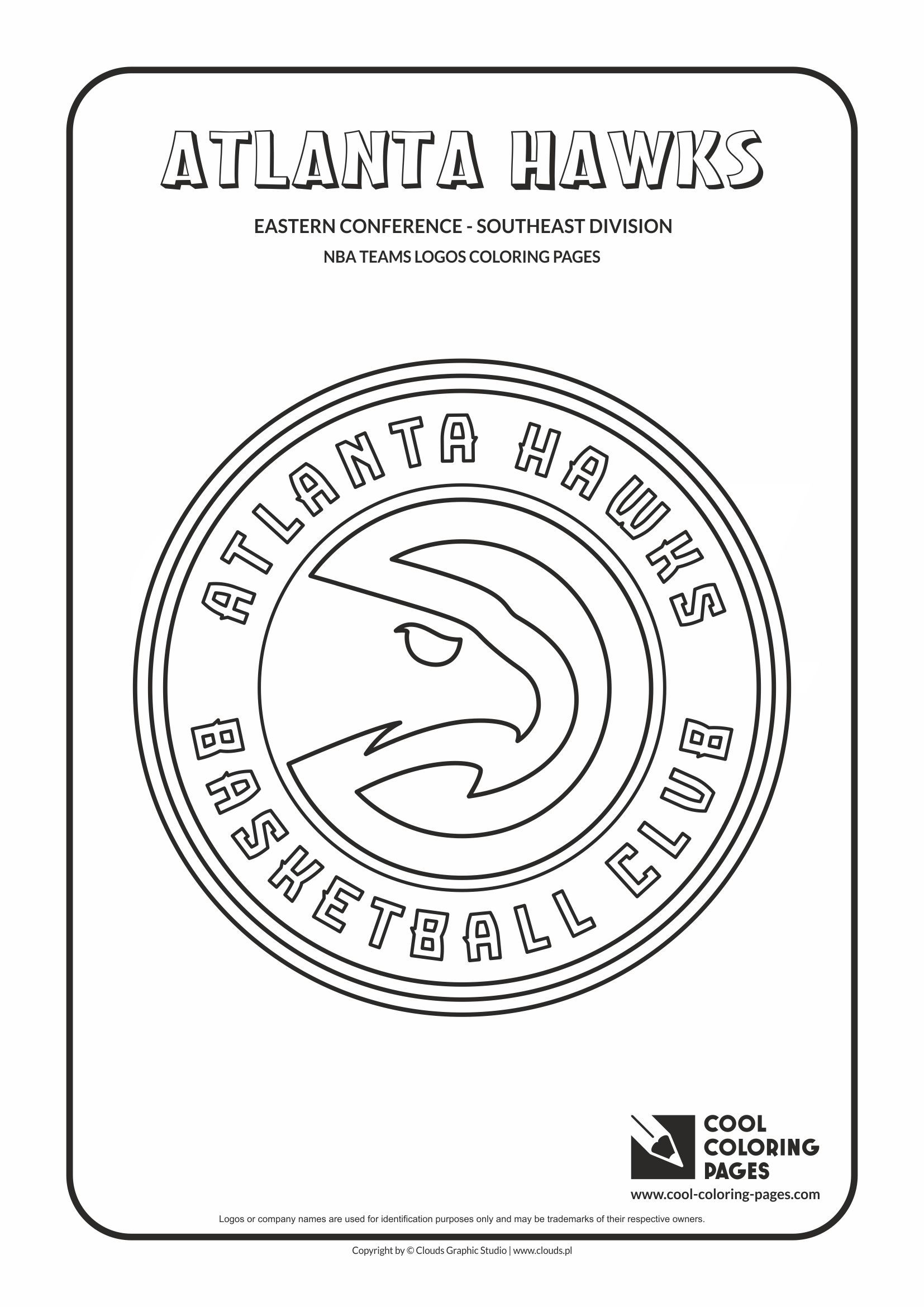 Nba basketball club logos coloring pages