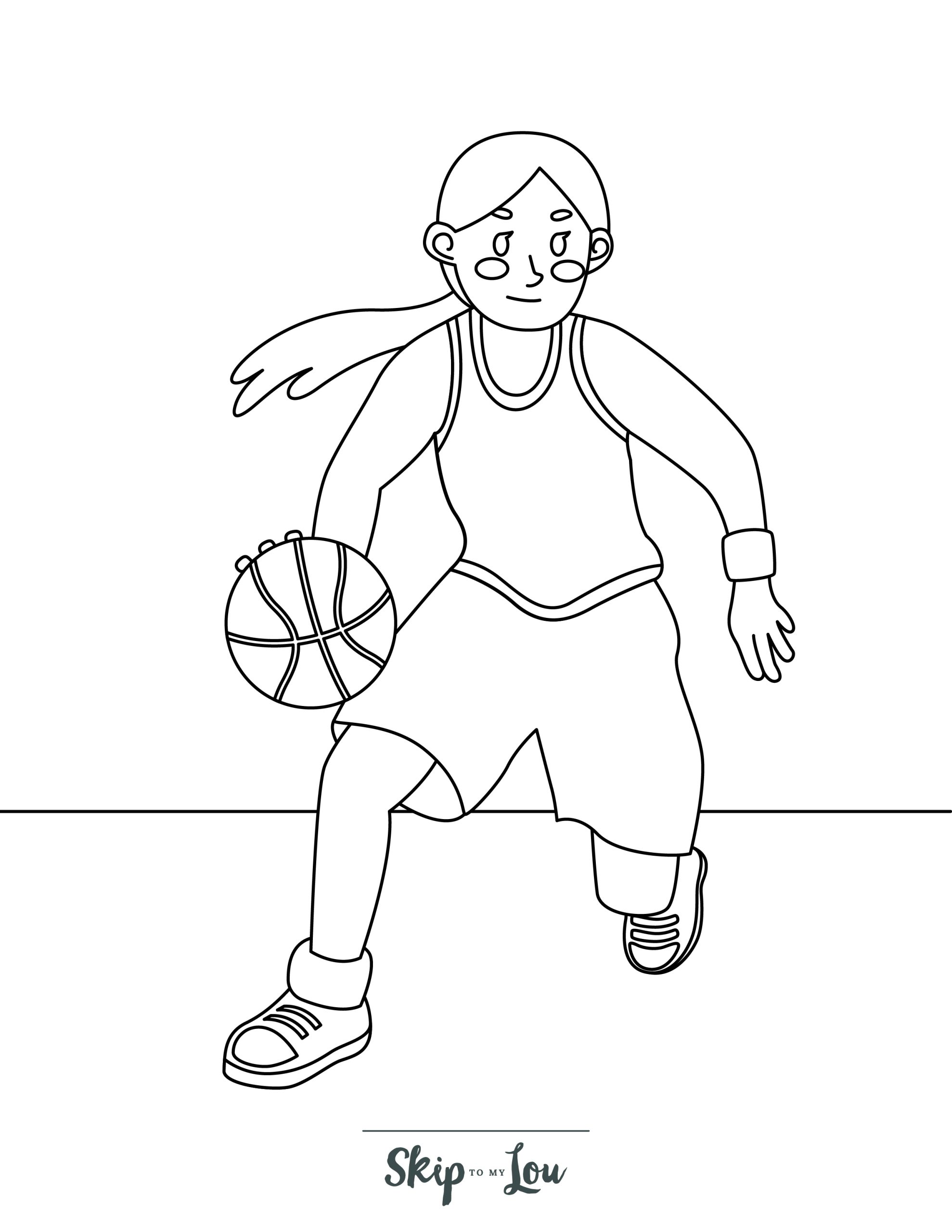 Basketball coloring pages