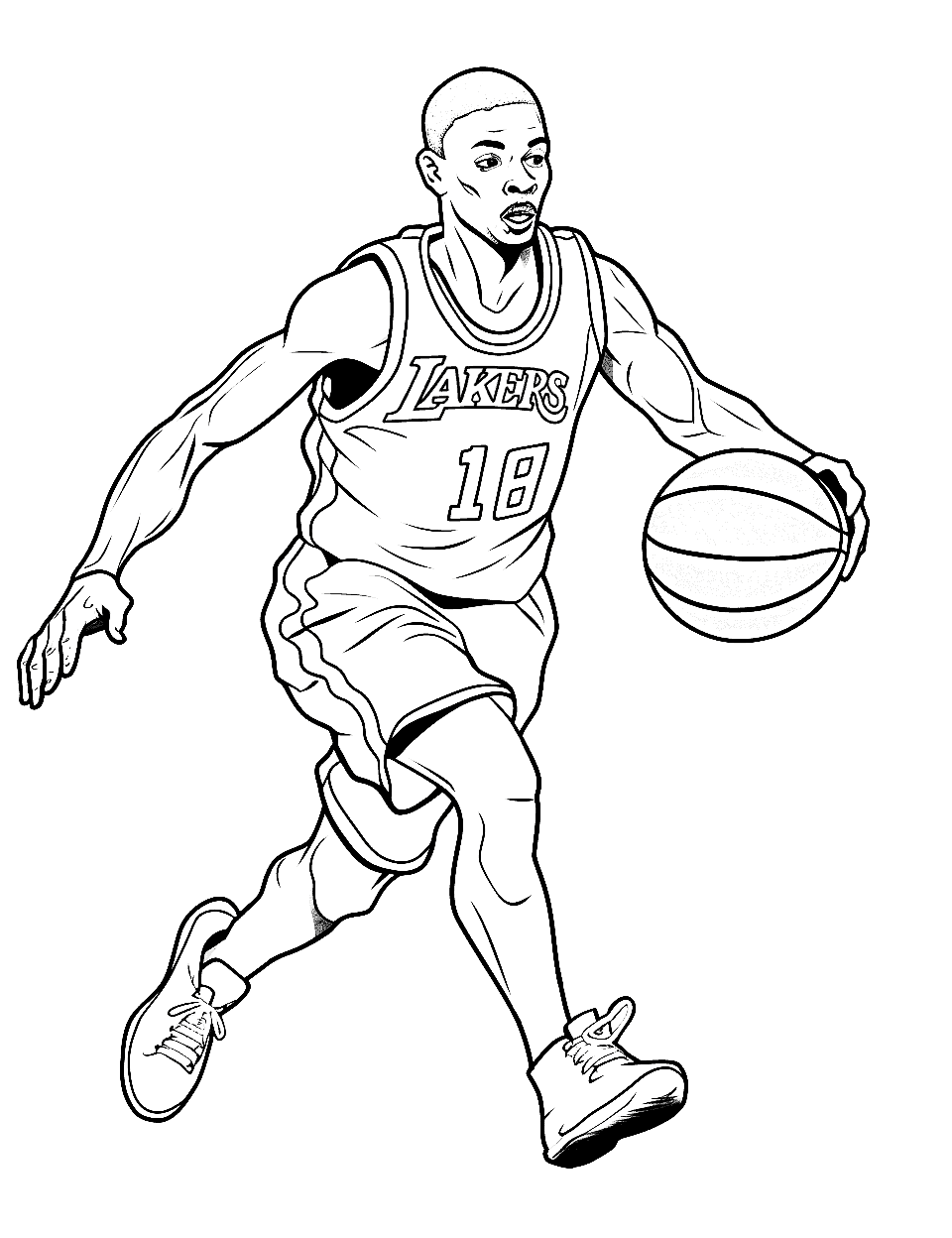 Basketball coloring pages free printable sheets