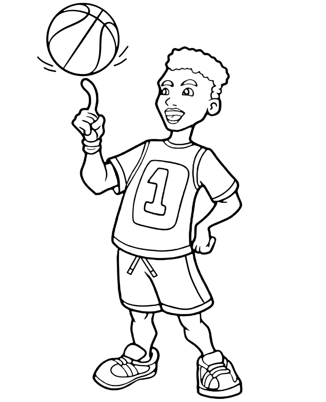 Basketball player coloring page by topcoloringpages on