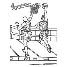 Top free printable basketball coloring pages online