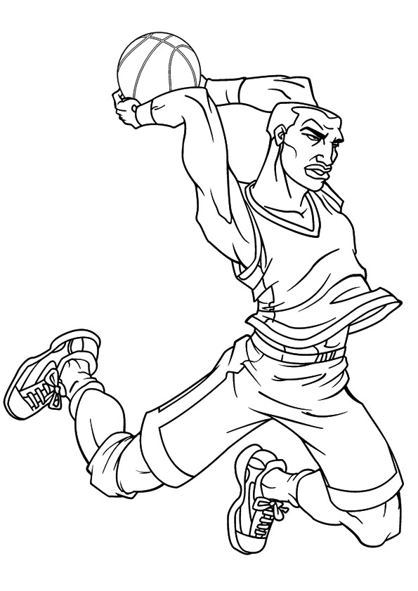 Basketball coloring pages