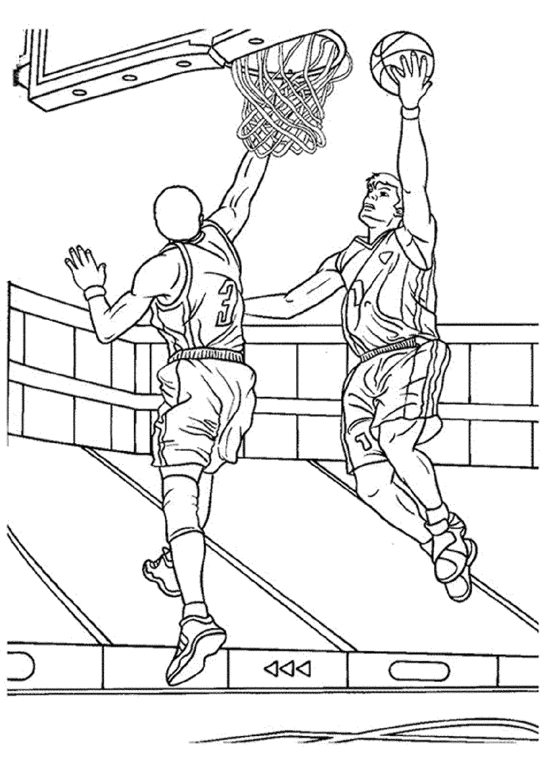 Basketball color pages jumping sports coloring pages coloring pages sports drawings