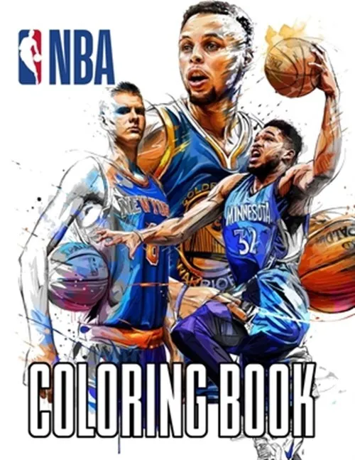 Nba coloring book nba basketball coloring book with over high quality ima