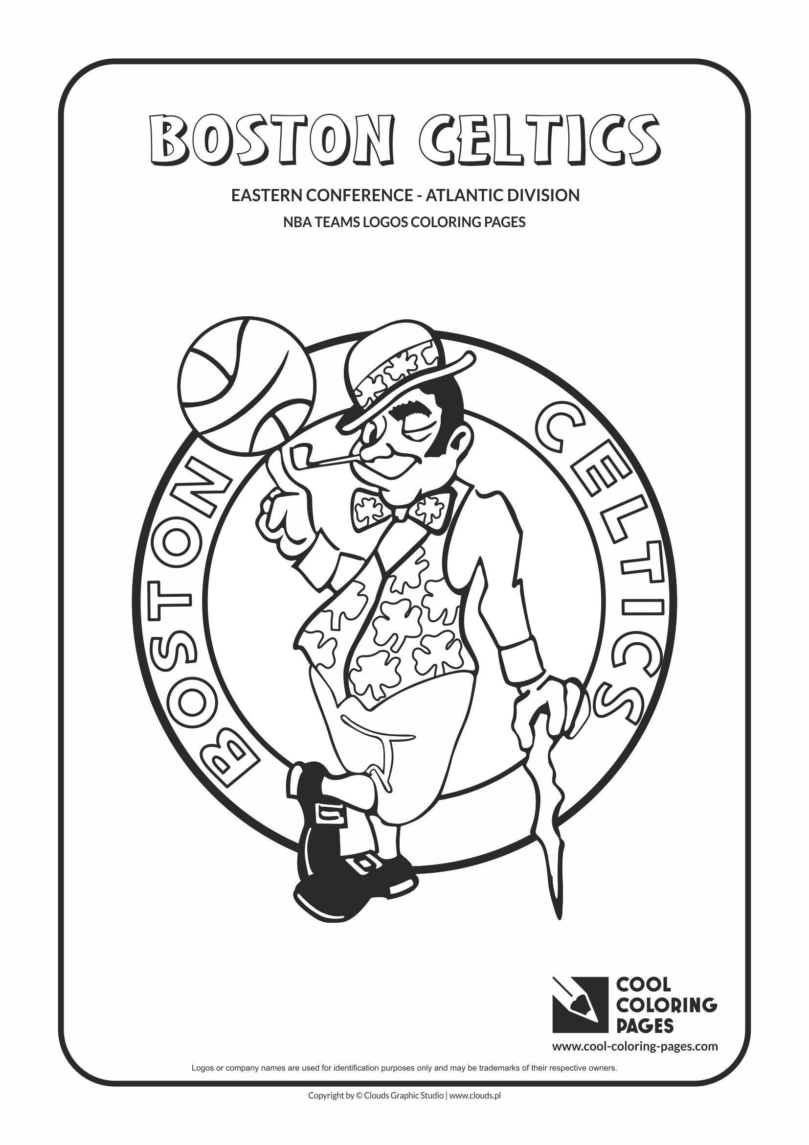 Cool coloring pages nba teams logos coloring pages