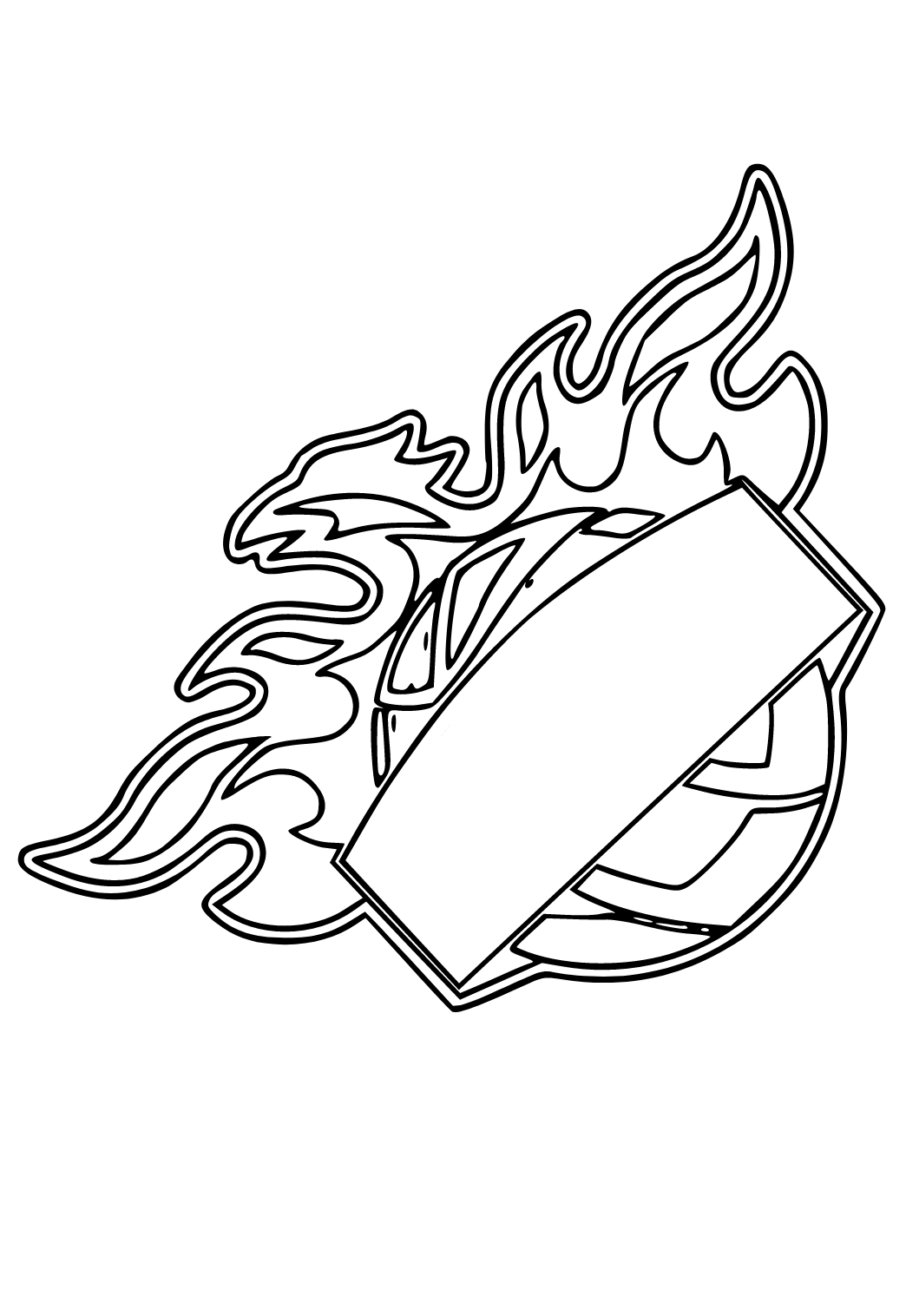 Free printable nba flame coloring page for adults and kids