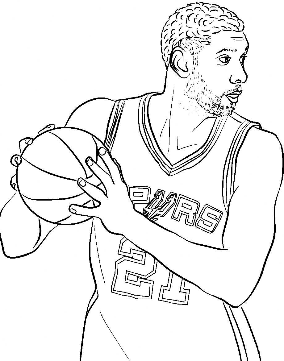 Nba coloring pages printable for free download