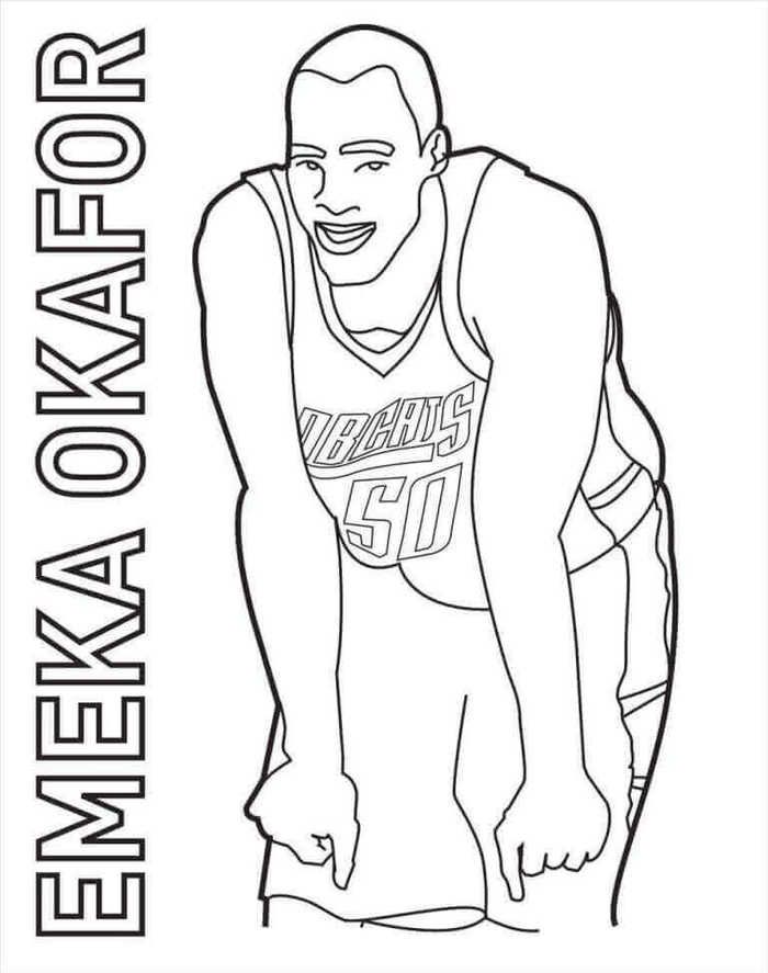 Printable nba coloring pages pdf