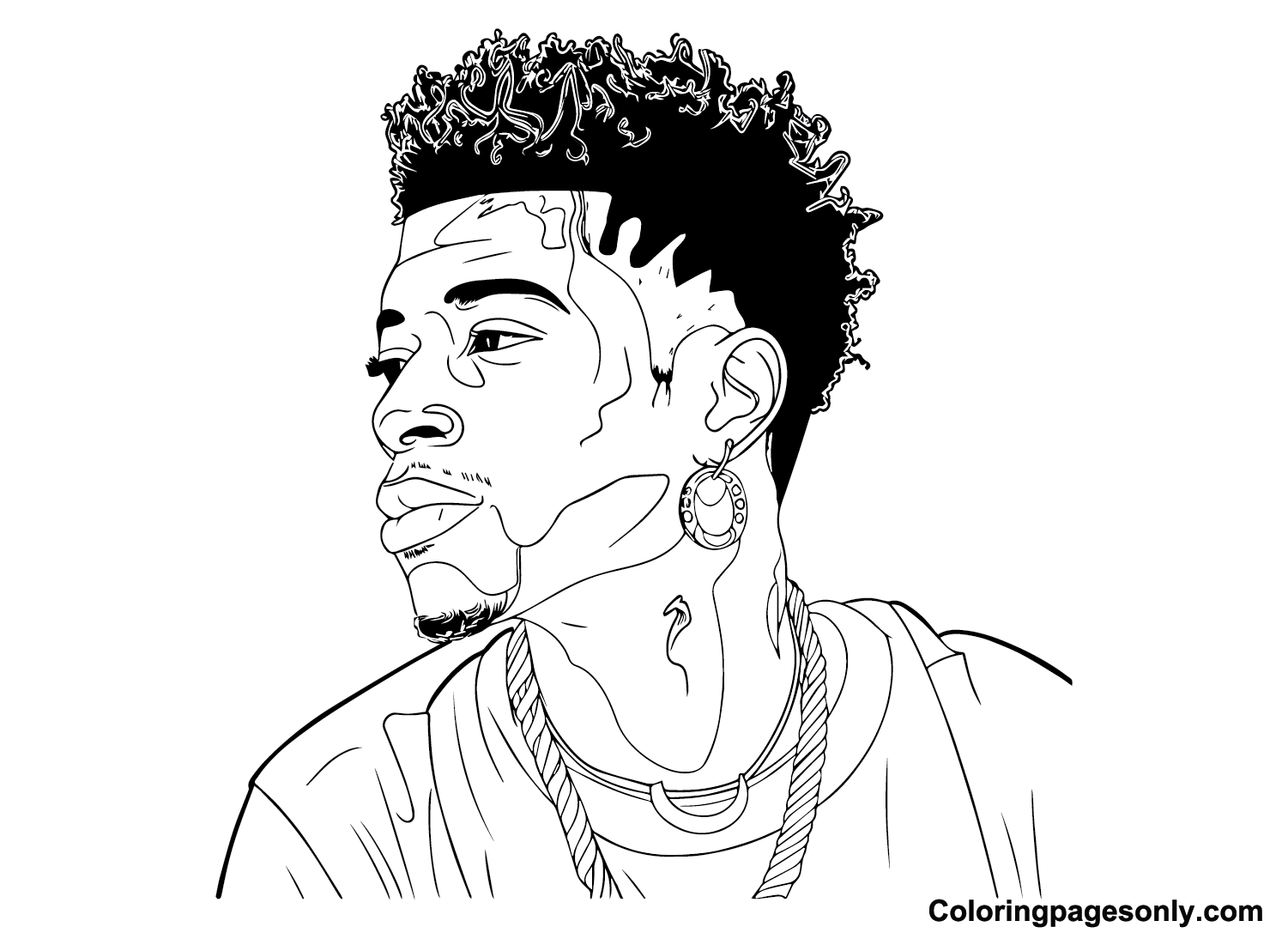 Blueface coloring pages printable for free download