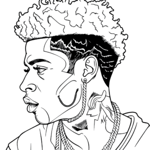 Blueface coloring pages printable for free download