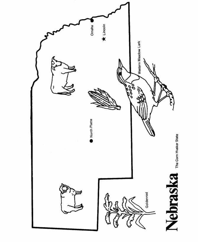 Exploring the beauty of nebraska state coloring pages