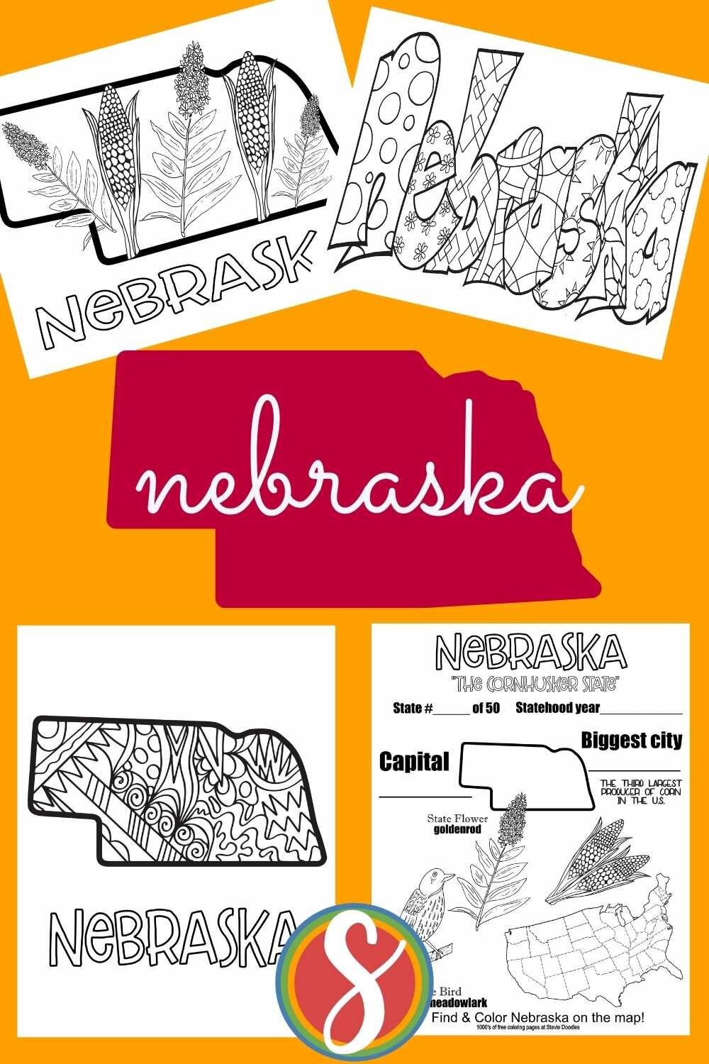 Free nebraska coloring pages â stevie doodles in coloring pages nebraska homeschool supplies