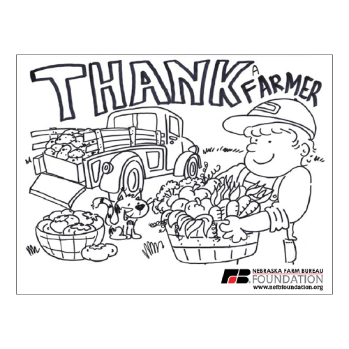 Coloring pages â nebraska farm bureau foundation