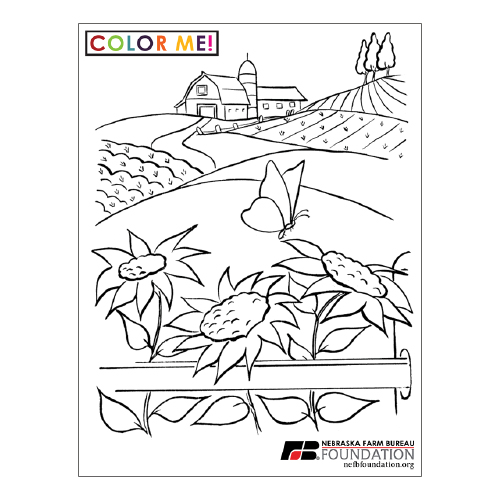 Coloring pages â nebraska farm bureau foundation