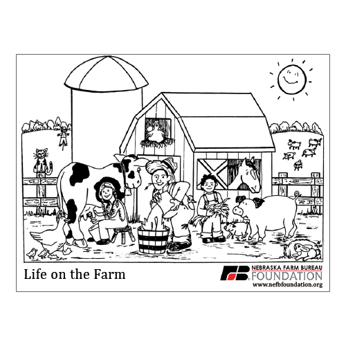 Coloring pages â nebraska farm bureau foundation